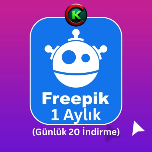  Freepik - 1 Aylık Günlük 20 İndirme